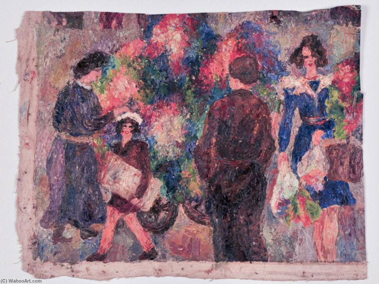 Scène De Rue (marché Aux Fleurs) — Gormand Johé