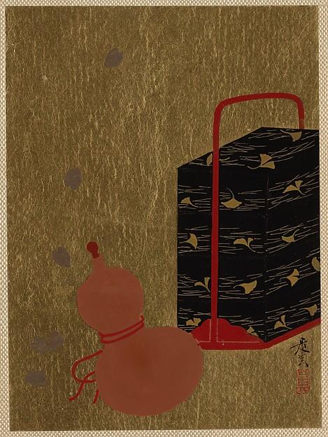 Lacquer Box And Gourd — Shibata Zeshin