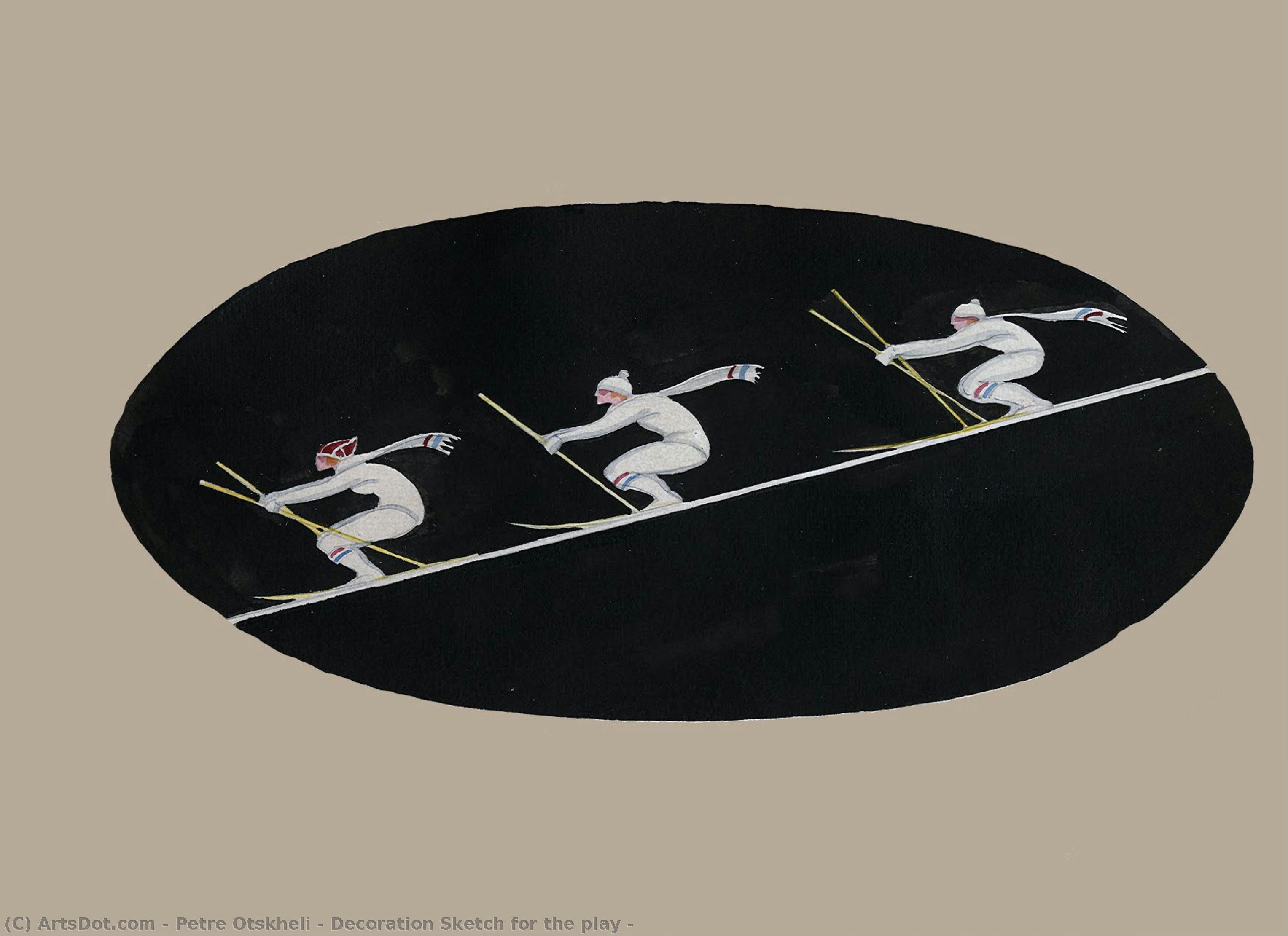 Decoration Sketch For The Play — Petre Otskheli