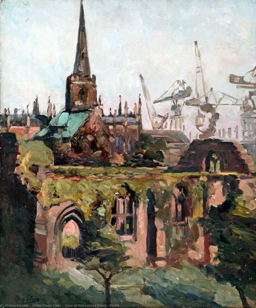 View Of Birkenhead Priory, Wirral — Philip Stuart Paice
