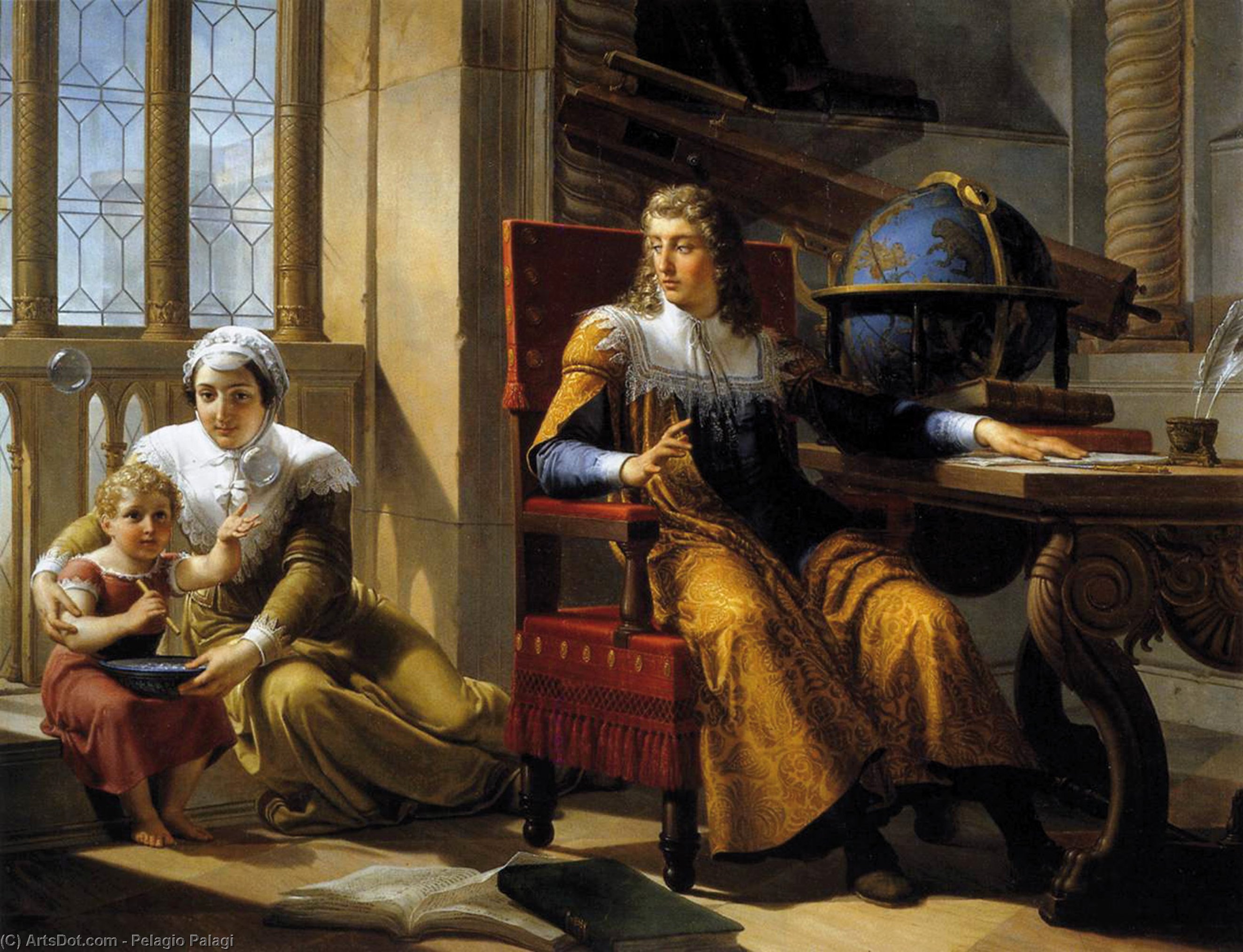 Newton's Discovery Of The Refraction Of Light — Pelagio Palagi