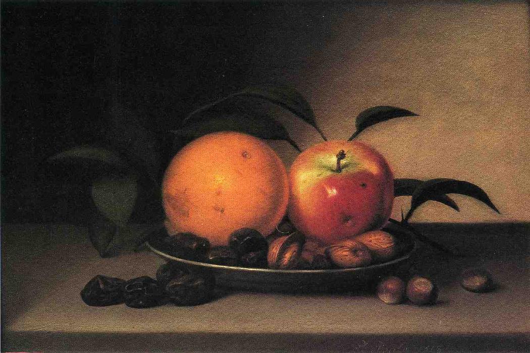 Fruits And Nuts In A Dish — Raphaelle Peale