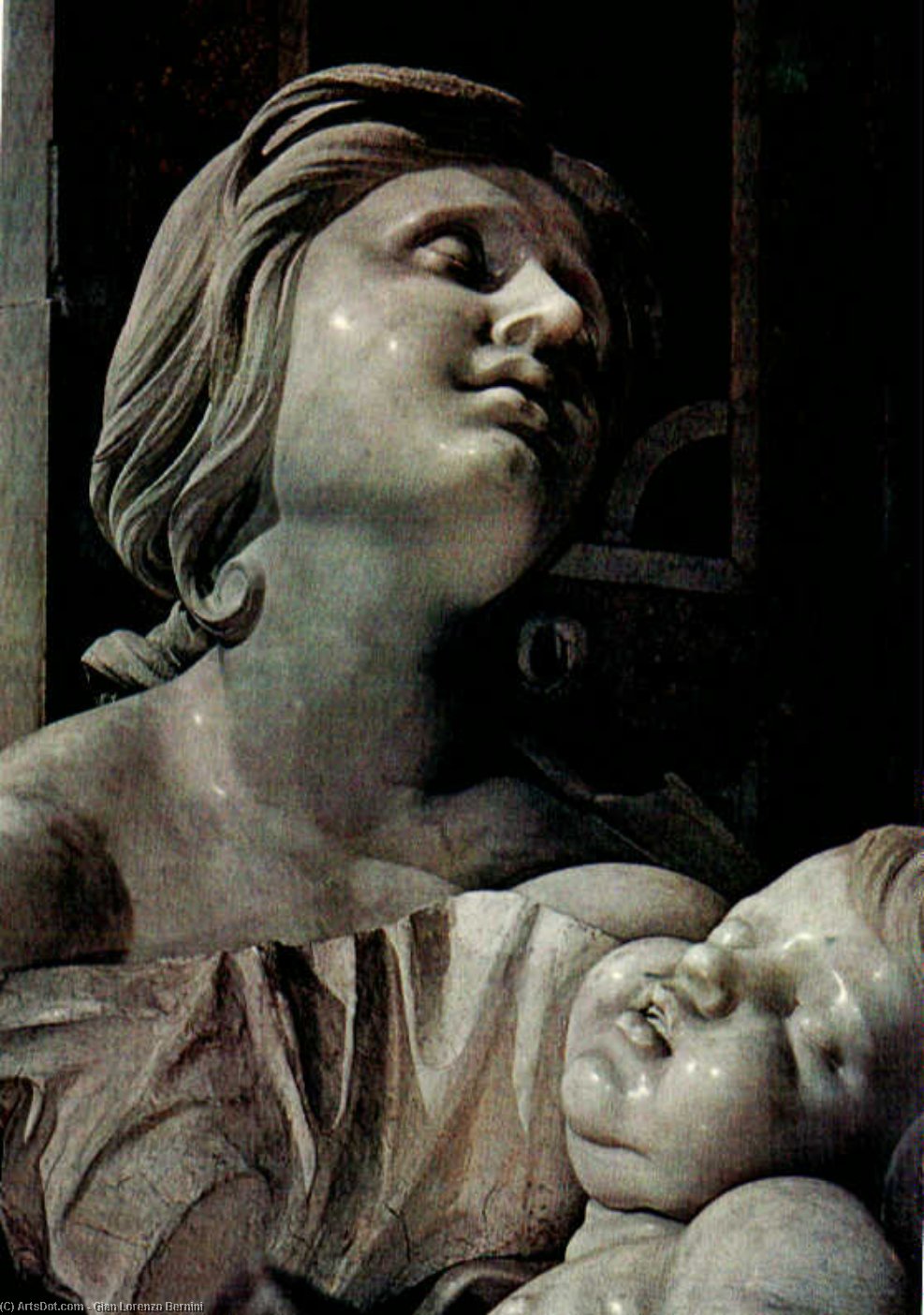 Madonna With Child (detail) — Ђан Лоренцо Бернини