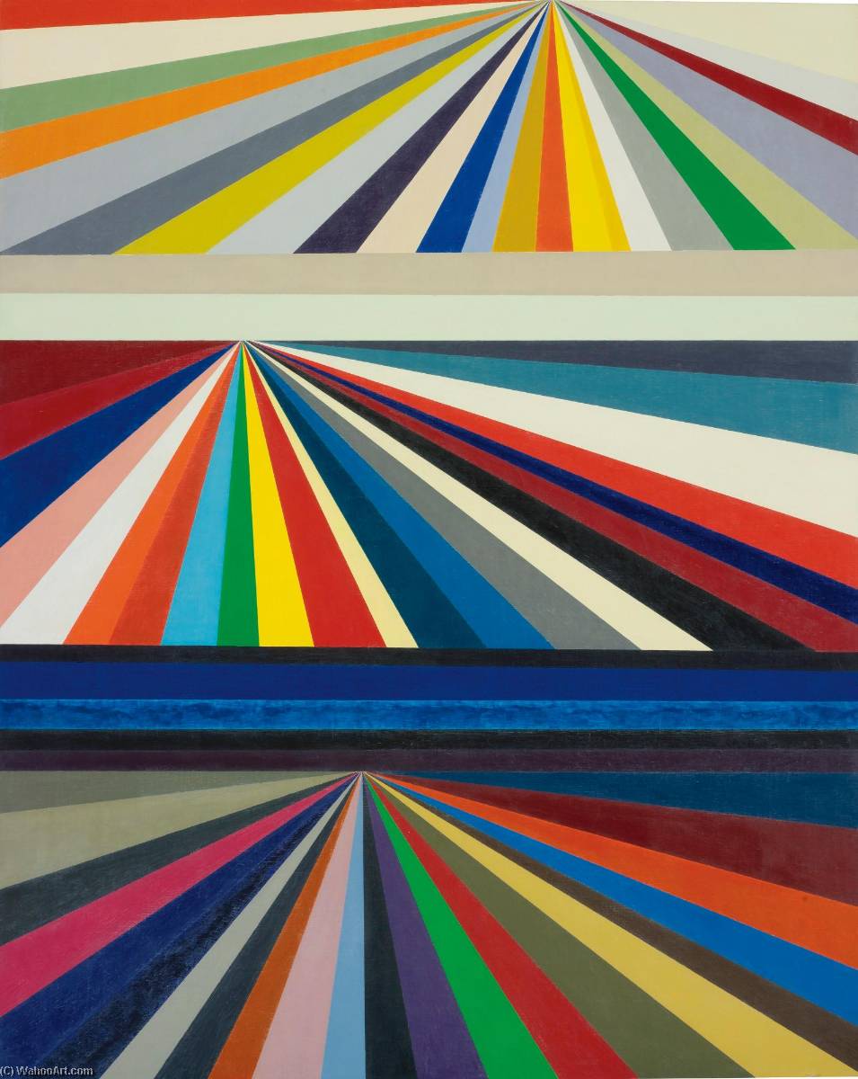 Untitled (three Tiered Perspective) — Mark Grotjahn