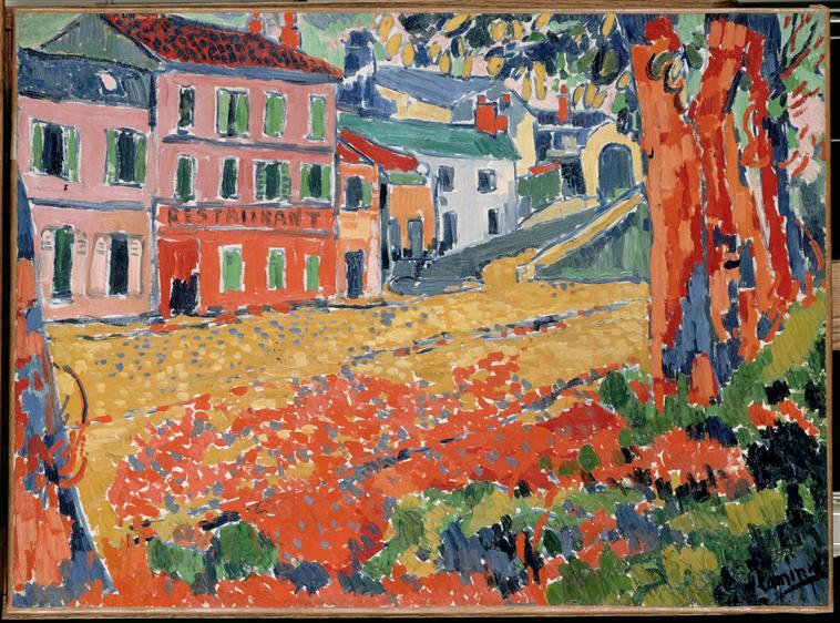 Restaurant De La Machine At Bougival — Maurice De Vlaminck