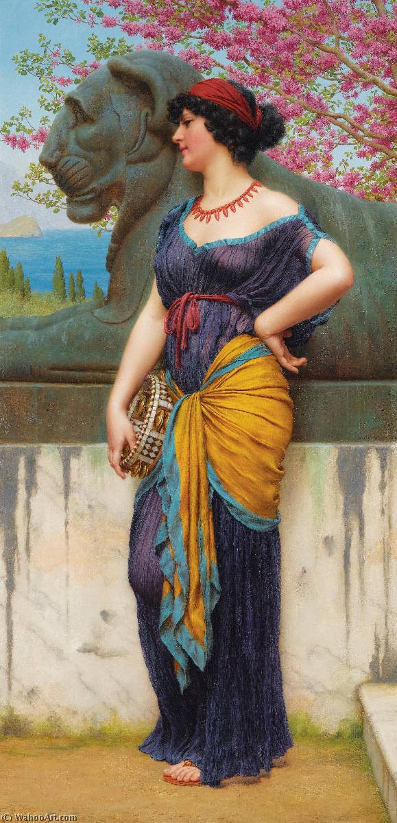 In The Grove Of The Temple Of Isis — R.b.a John William Godward