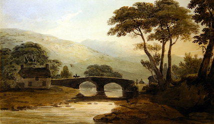 Baddgelert Bridge — John Varley I (the Older)