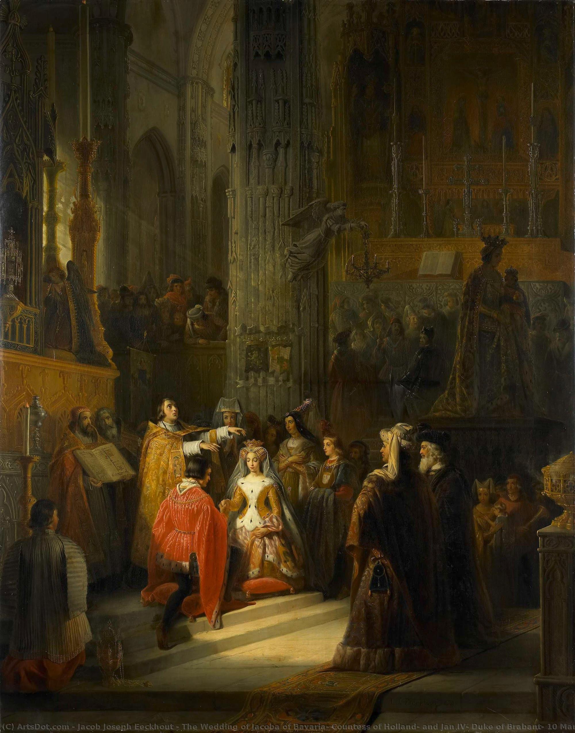 The Wedding Of Jacoba Of Bavaria, Countess Of Holland, And Jan Iv, Duke Of Brabant, 10 March 1418, Jacob Joseph Eeckhout, 1839 — Jacob Joseph Eeckhout