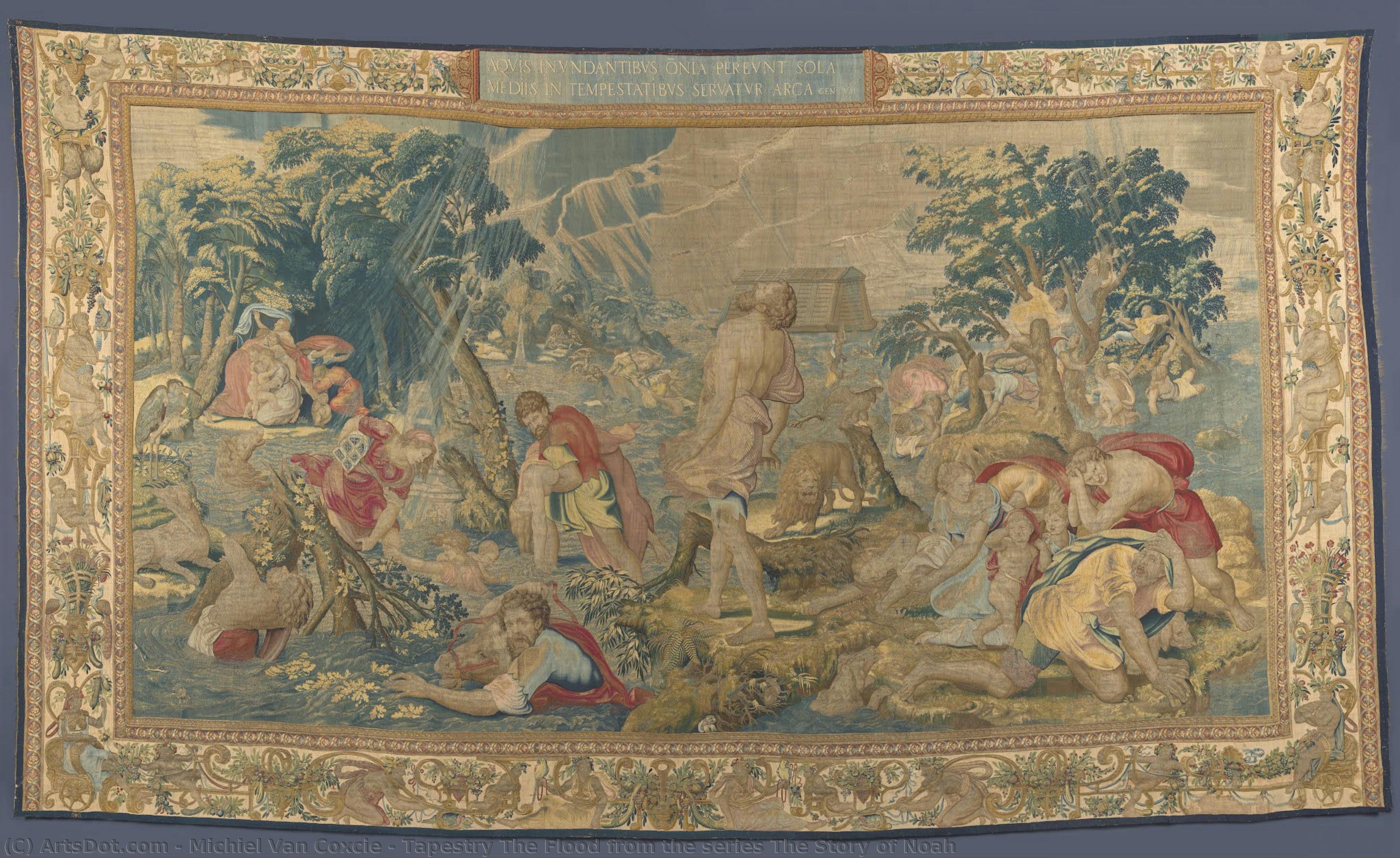 Tapestry The Flood From The Series The Story Of Noah — Michiel Van Coxcie