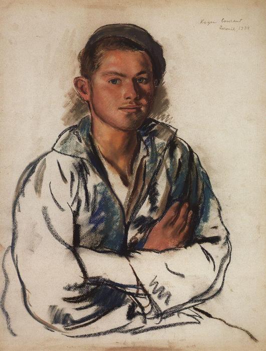 Porträt Eines Jungen Fischers — Zinaida Serebriakova