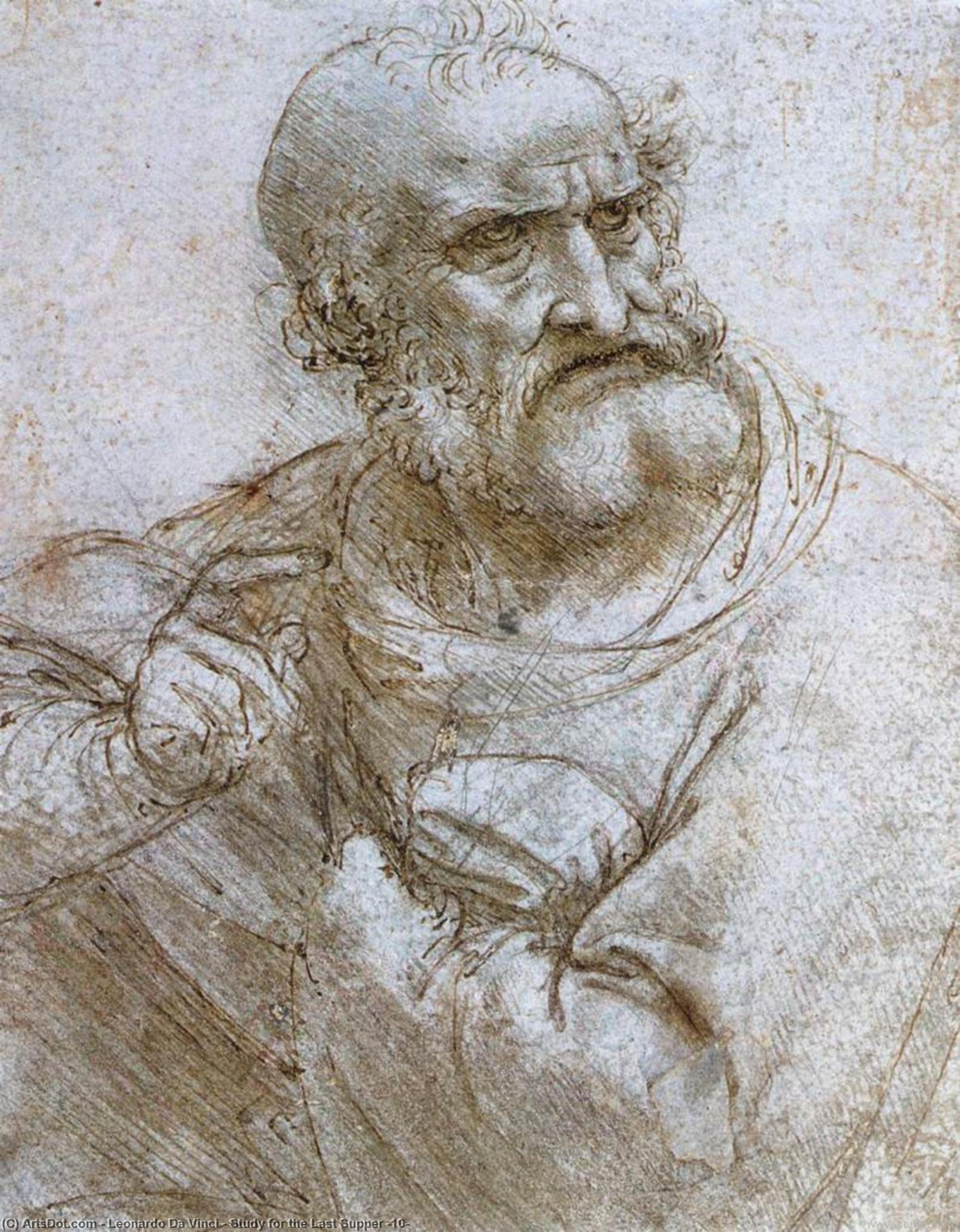 Study For The Last Supper (10) — Leonardo Da Vinči