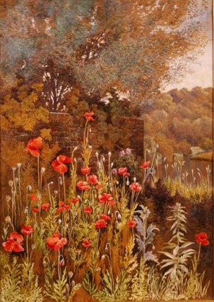 Poppies On A River Bank — Charles Robertson