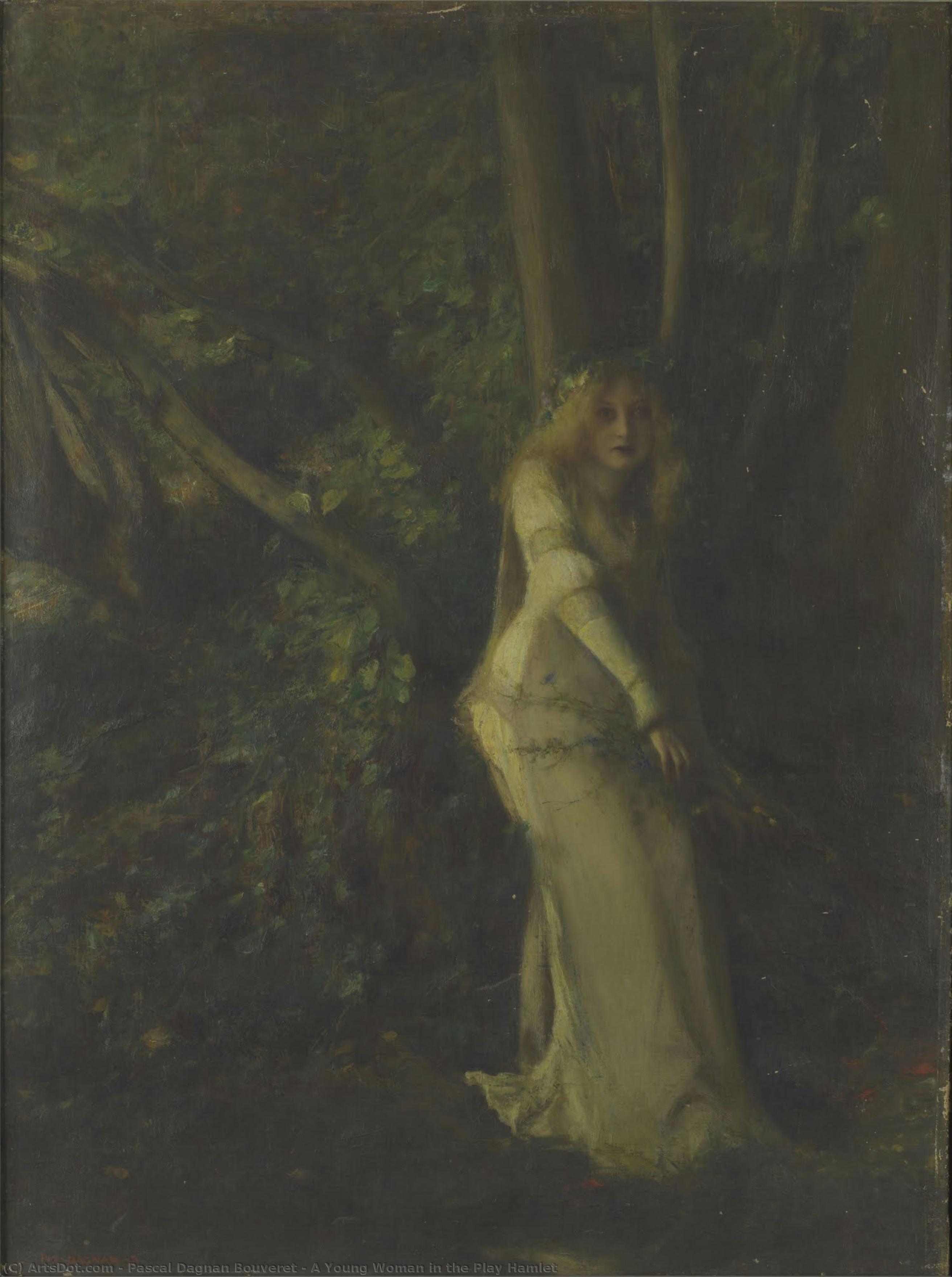 A Young Woman In The Play Hamlet — Pascal Dagnan Bouveret