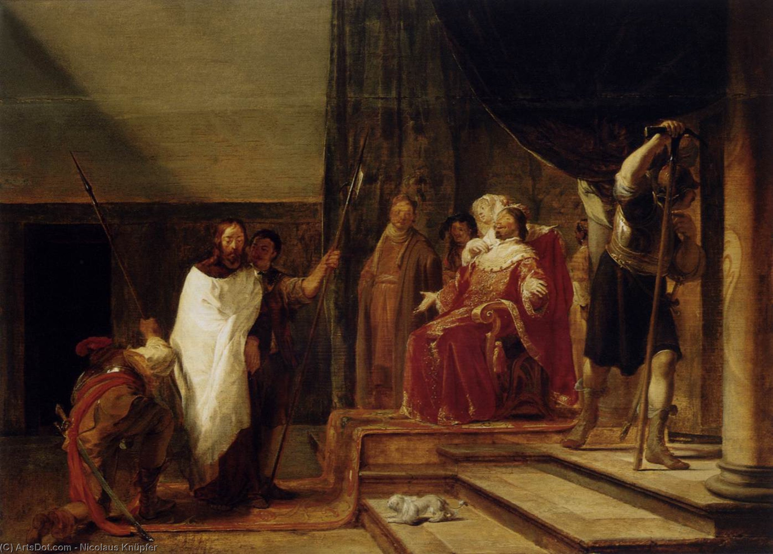 Christ Before Herod Antipas — Nicolaes Knupfer
