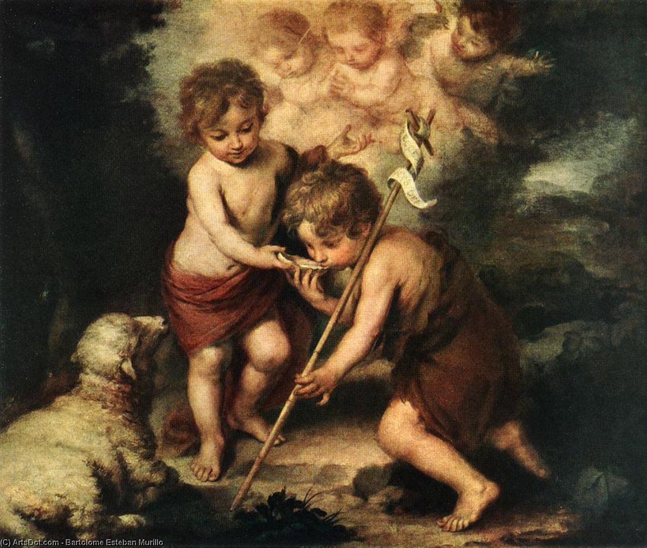 Children With Shell — Бартоломе Эстебан Мурильо