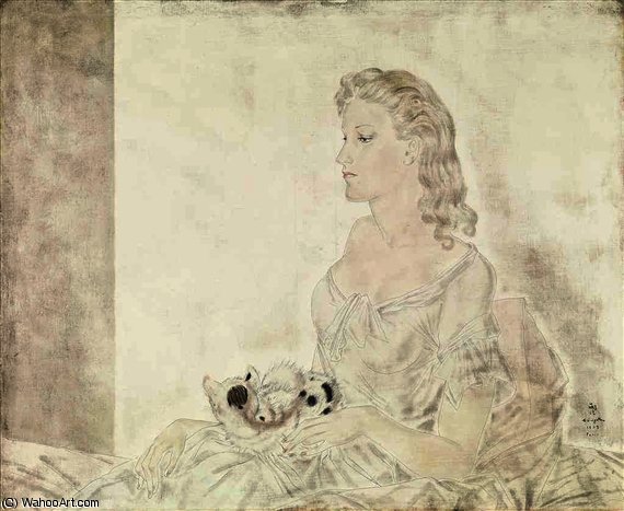Femme Au Petit Chat — Léonard Tsuguharu Foujita