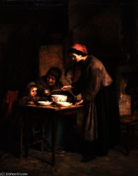 Cottage Interior — Pierre Edouard Frère