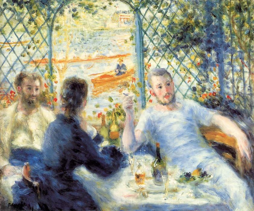 The Canoeist's Luncheon — Pierre-auguste Renoir