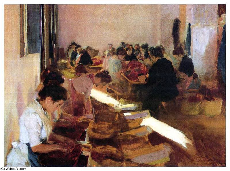 Encajonando Pasas — Joaquín Sorolla Y Bastida