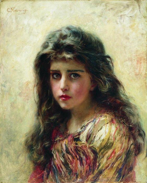 Portrait Of The Girl — Konstantin Yegorovich Makovsky