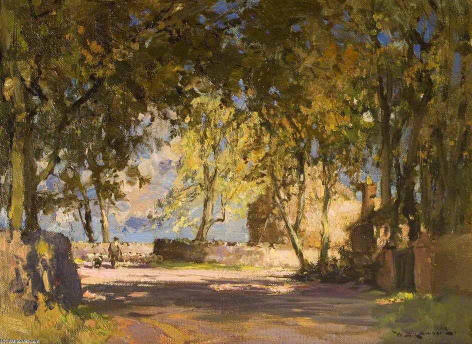 Shaded Road And Shepherd — William Bradley Lamond