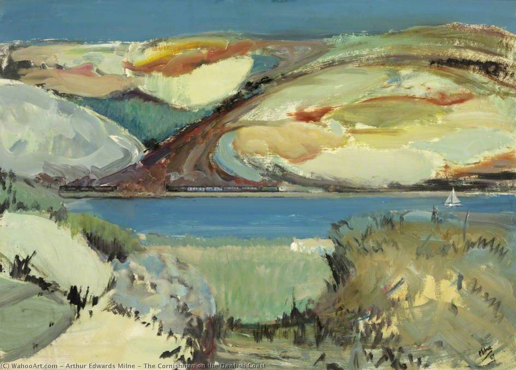 The Cornishman On The Dawlish Coast — Arthur Edwards Milne