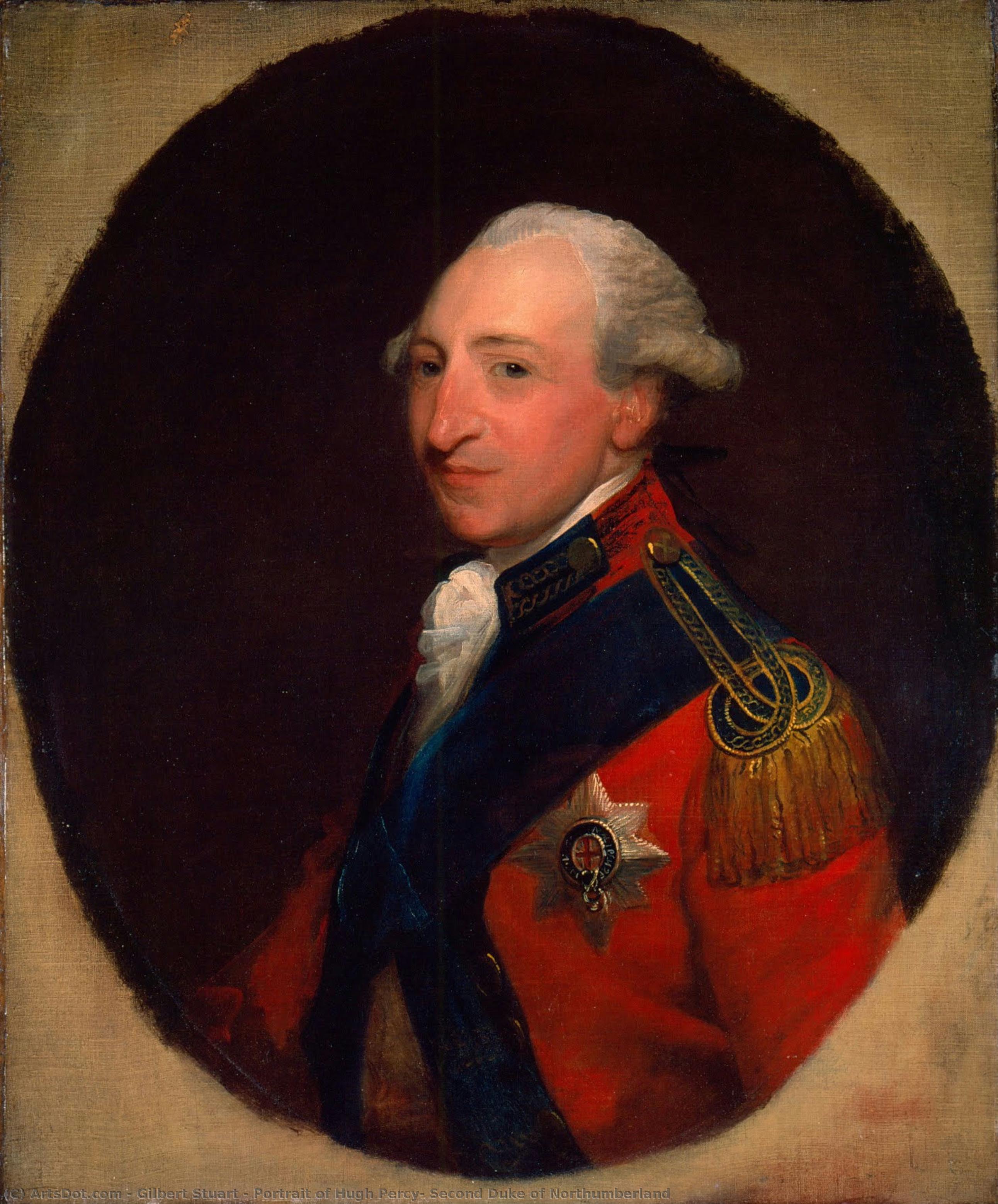 Porträt Von Hugh Percy, Zweiter Herzog Von Northumberland — Gilbert Stuart