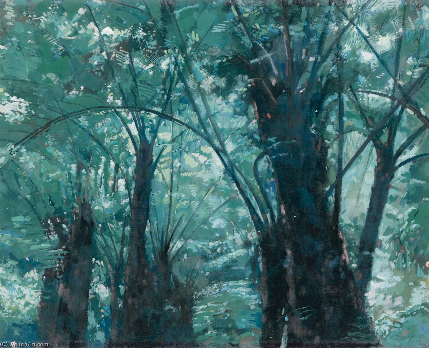 Fougères Géantes Dans La Forêt De Tonkui — Jacques Majorelle