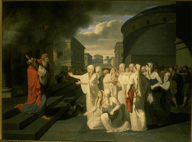 Les Vestales Recevant Le Palladium Des Mains De Metellus — Bénigne Gagneraux