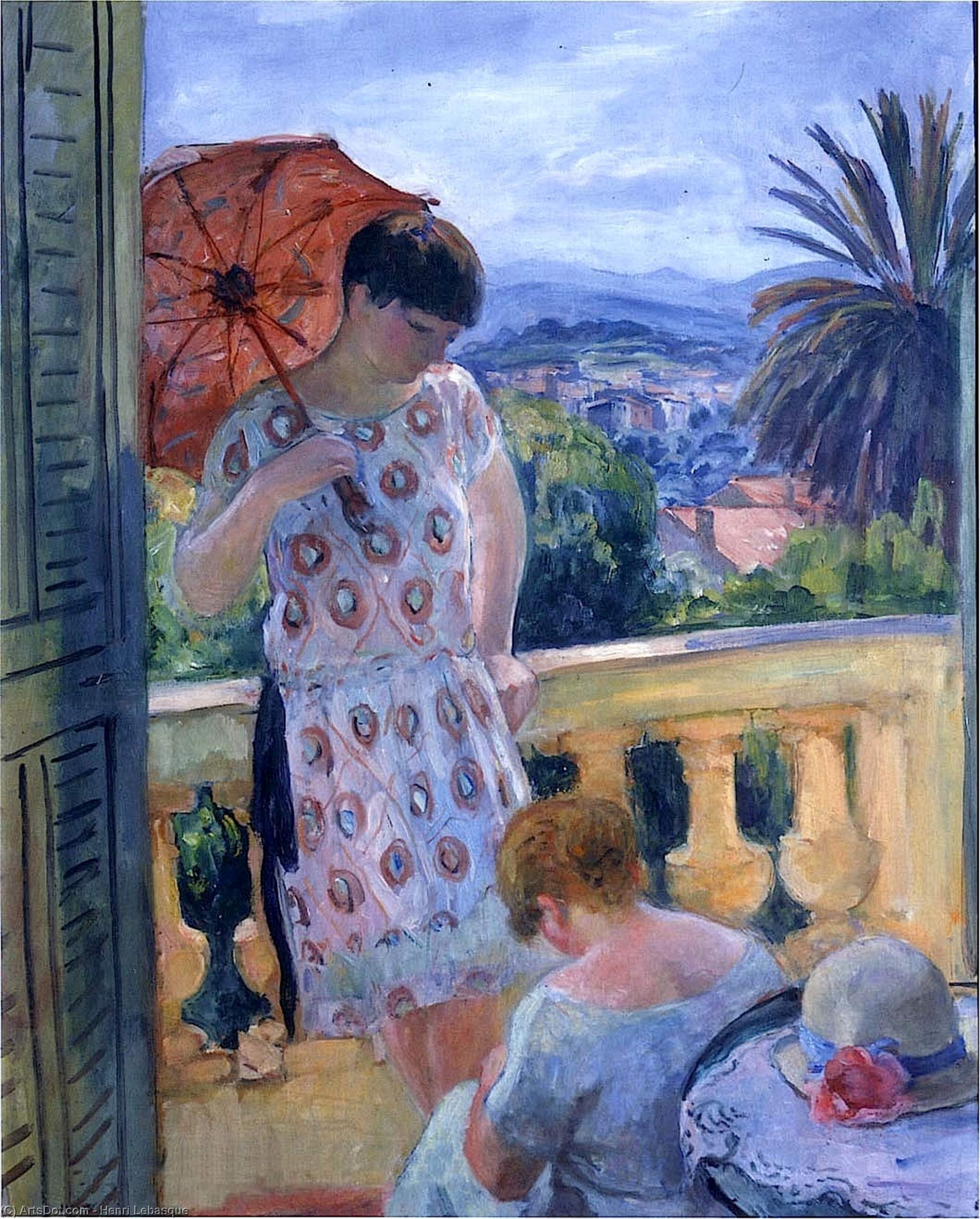 View Of Esterel From The Balcony — Henri Lebasque