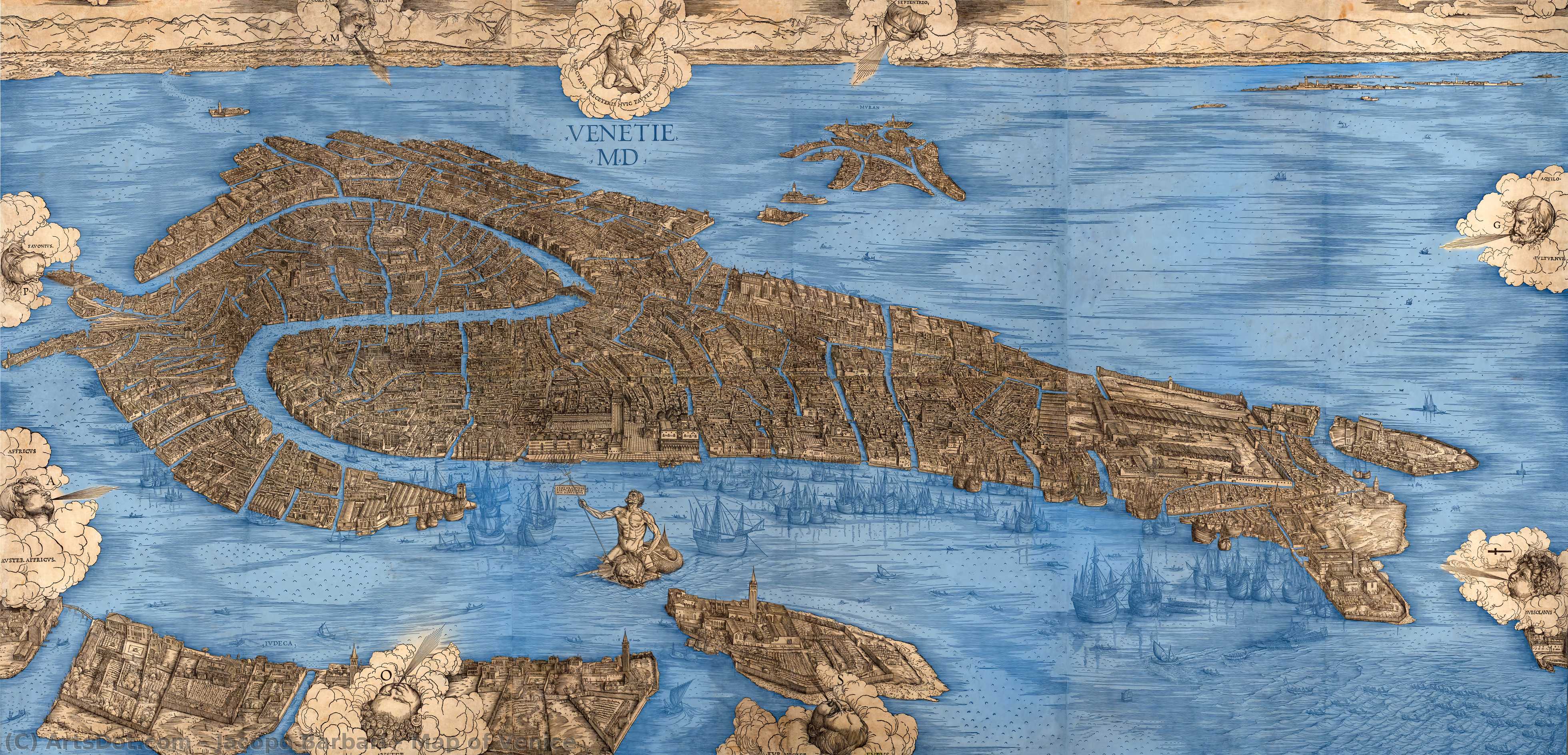 Map Of Venice — Jacopo Barbari