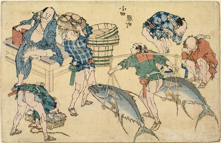Street Scenes Newly Pubished — Katsushika Hokusai