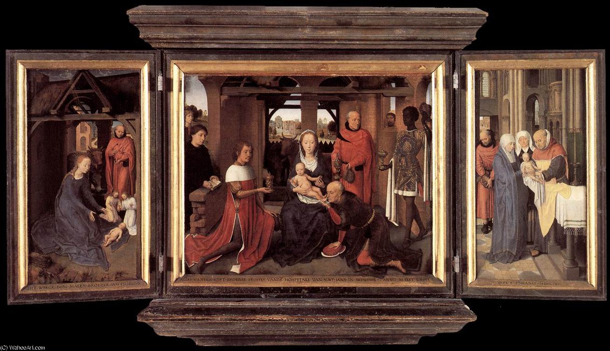 Middle - Triptych Of Jan Floreins — Memling, Hans