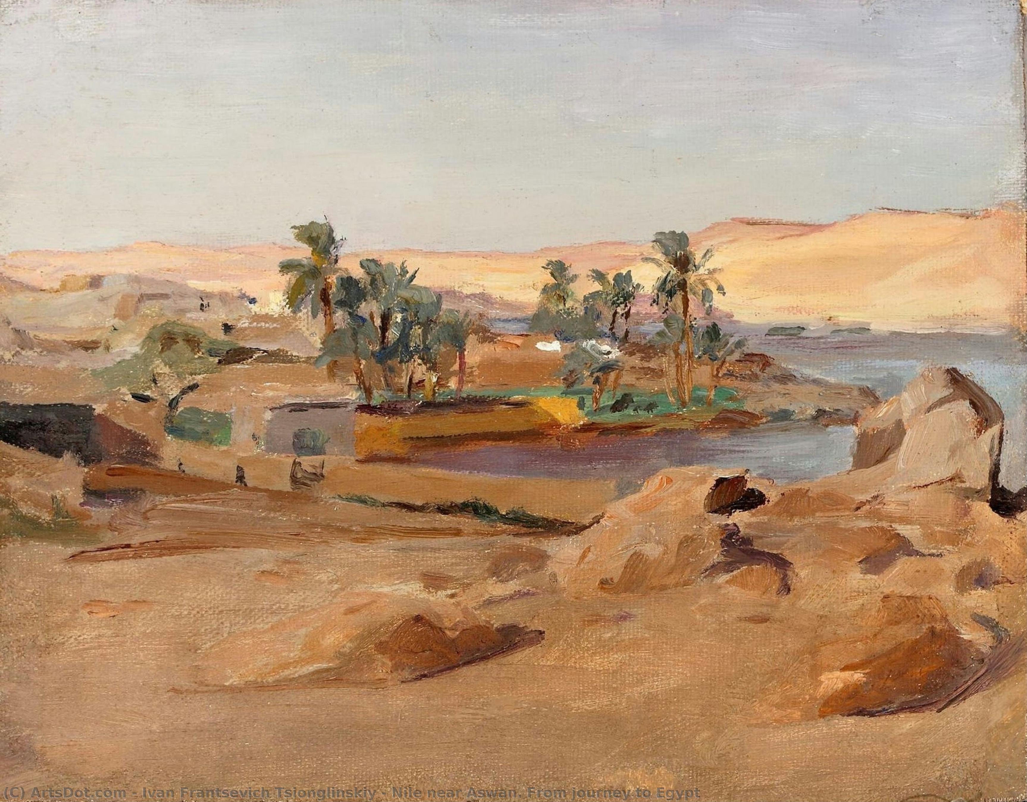 Nile Near Aswan. From Journey To Egypt — Ivan Frantsevich Tsionglinskiy