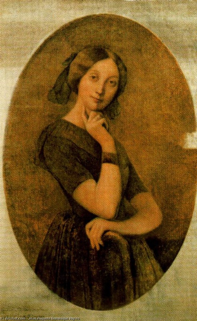 Portrait Of Vicomtesse Louise-albertine D'haussonville — Jean-auguste-dominique Ingres
