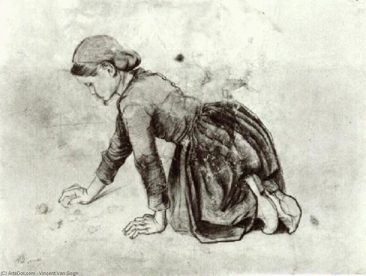 La Niña Arrodillada — Vincent Willem Van Gogh