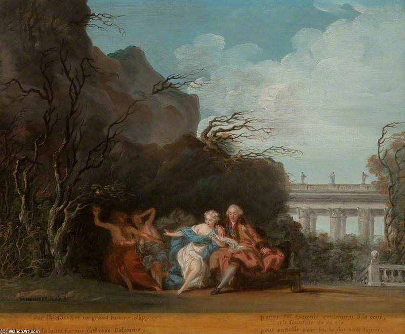 Allegory Of The Exile Of The Duc De Choiseul — Anicet Charles Gabriel Lemonnier