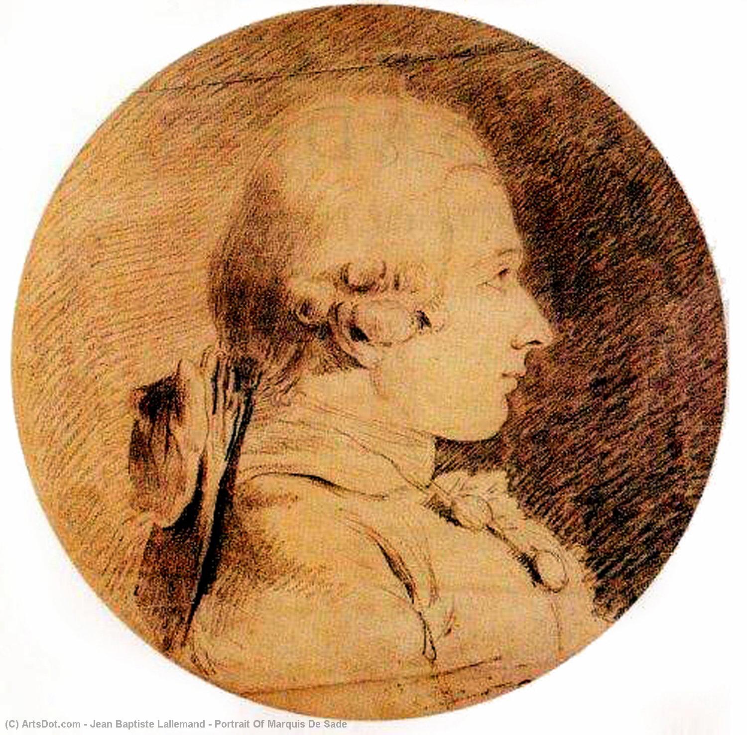 Portrait Of Marquis De Sade — Jean Baptiste Lallemand