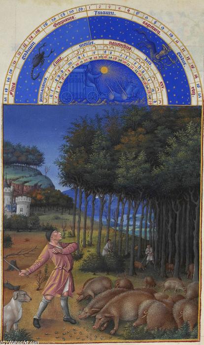 November: Feeding Acorns To The Pigs — Limburgische Brüder