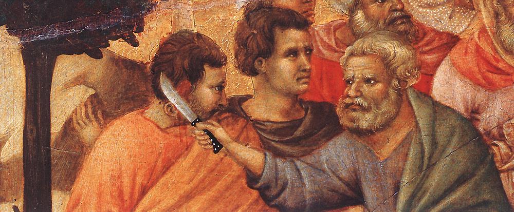 Christliche Verhaftung (detail) — Duccio Di Buoninsegna