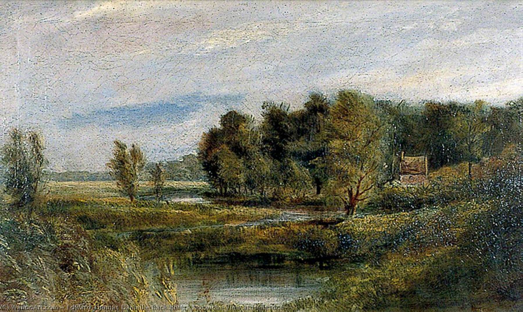 Back River, Norwich (view At Hellesdon) — Edward Thomas Daniell