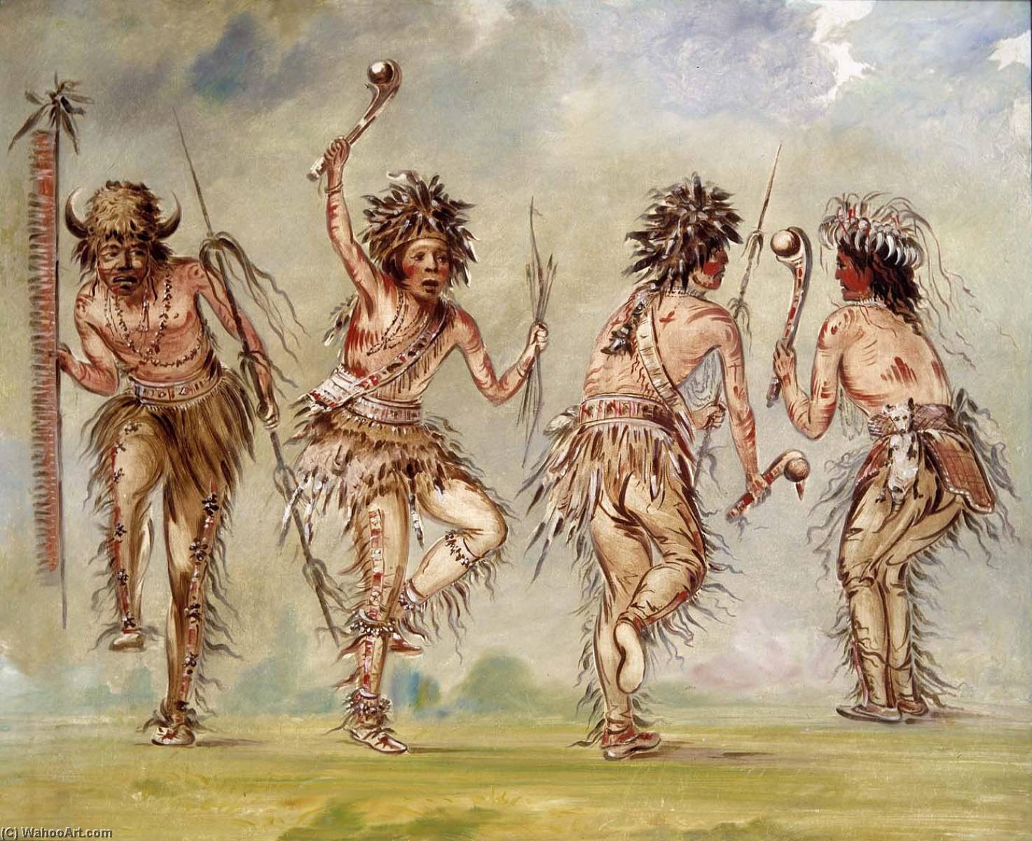 Four Dancers — George Catlin
