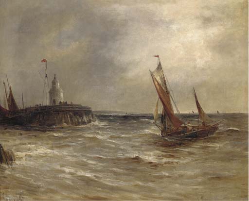 Running Into Harbour — Gustave De Breanski