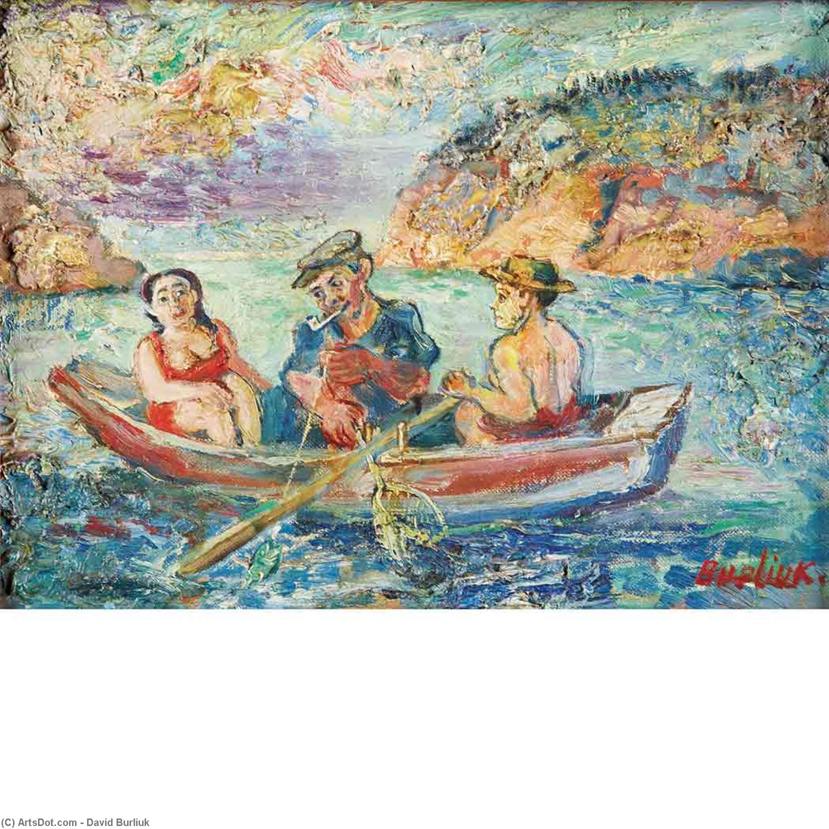 Fishing — David Davidovich Burliuk