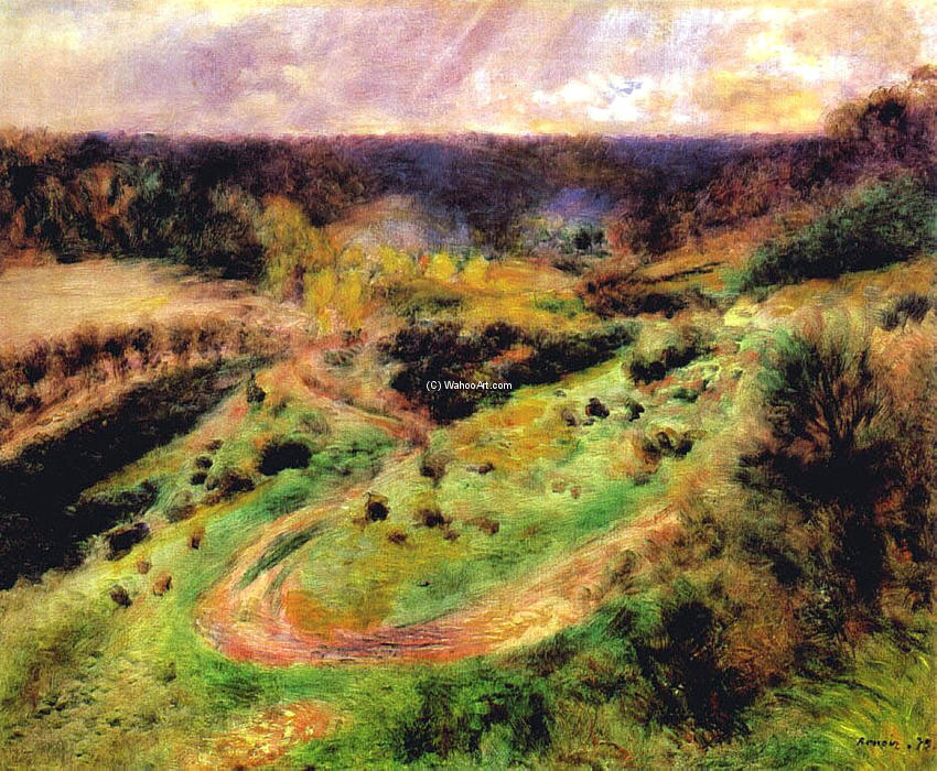 Landscape At Wargemont — Pjer Ogist Renoar