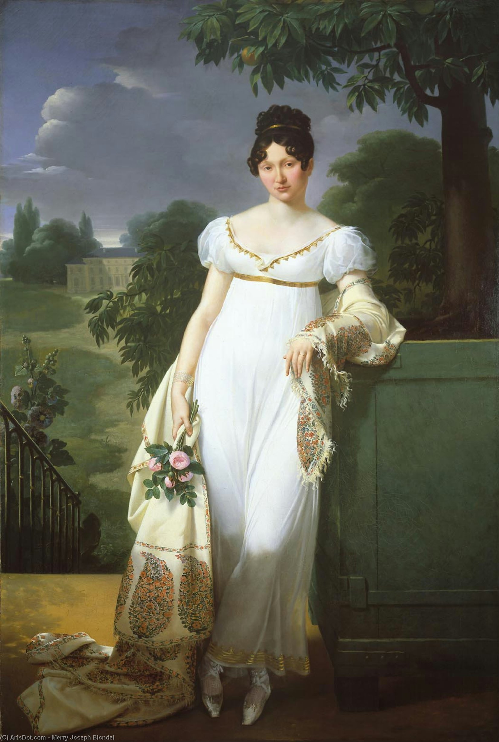 Portrait Of Félicité-louise De Durfort, Maréchale De Beurnonville — Merry-joseph Blondel