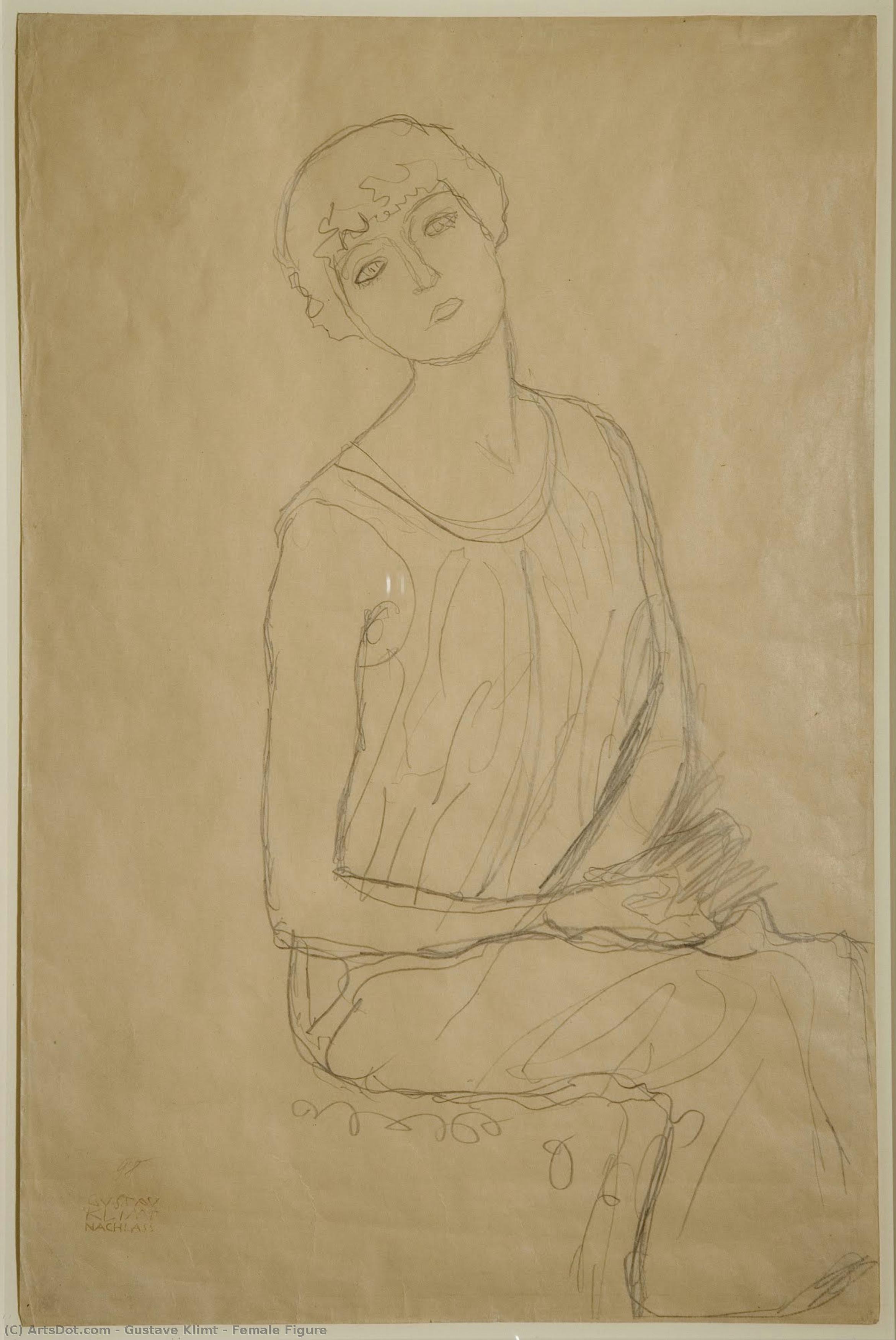 Female Figure — Gustav Klimt