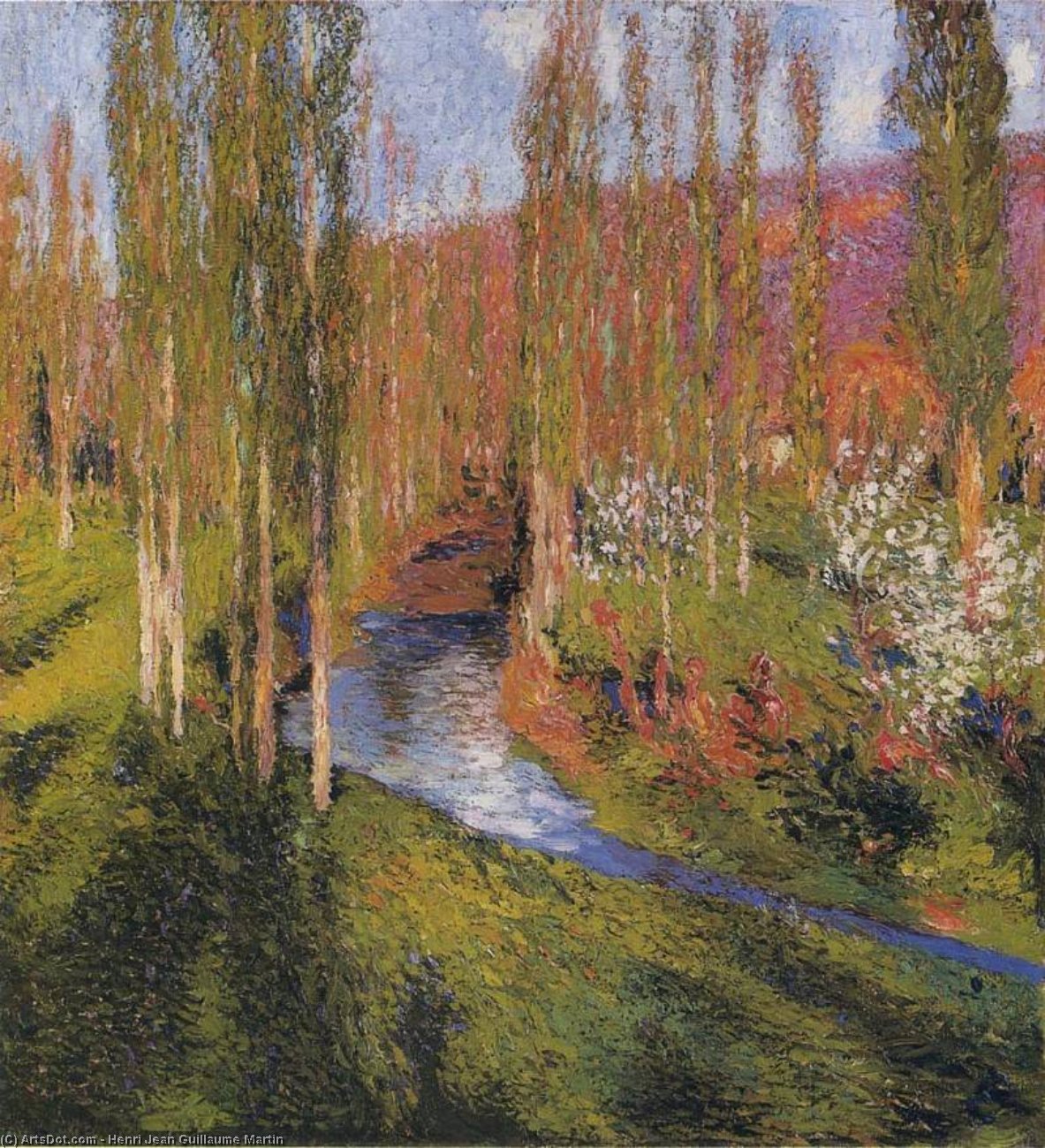 Peupliers Au Bord Du Vert — Henri Jean Guillaume Martin