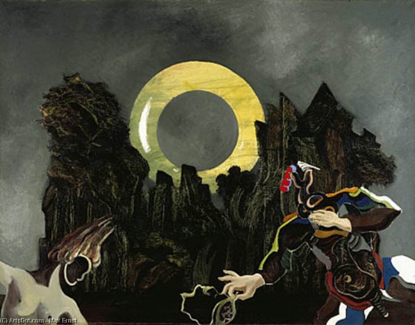Max Ernst Showing A Young Girl The Head Of His Father — Max Ernst
