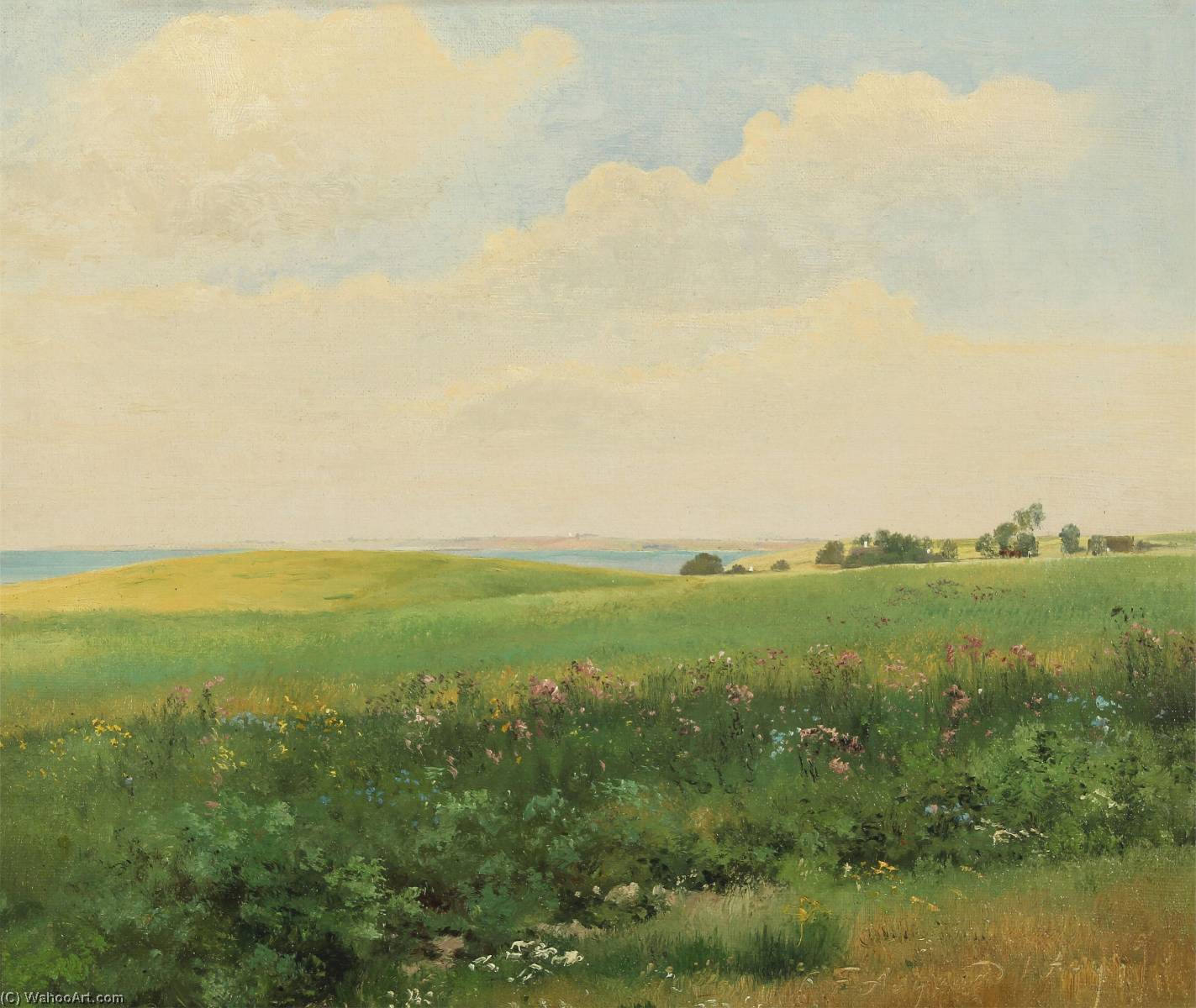 Summer Landscape With Rolling Fields — Carl Frederik Peder Aagaard